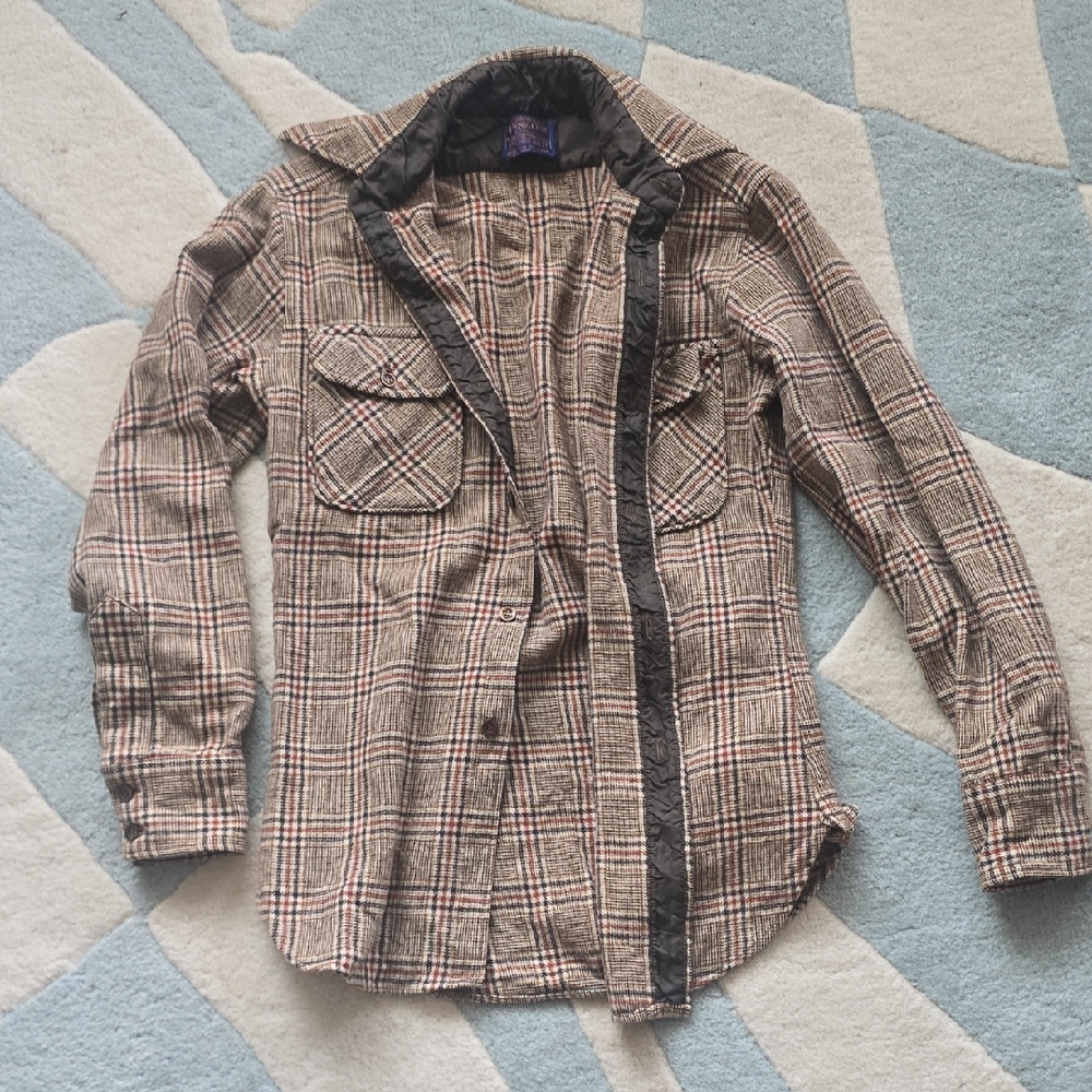 Pendleton Wool Plaid Shirt - Blue and Brown